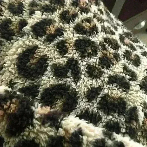 PJ Couture Animal Print Lounge Pajama Top  Soft Fleece Size XL - Picture 5 of 9